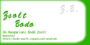zsolt bodo business card