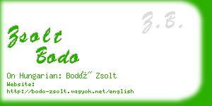 zsolt bodo business card
